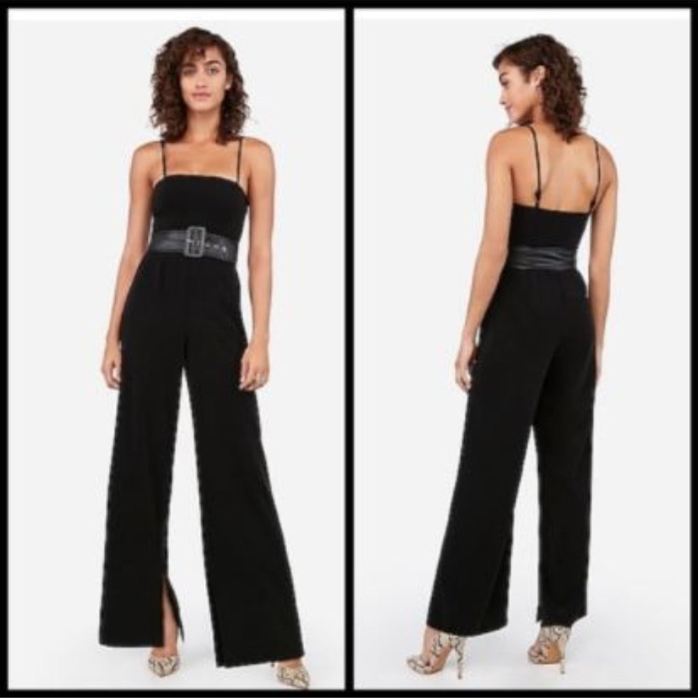 Black Wide-Leg Jumpsuit